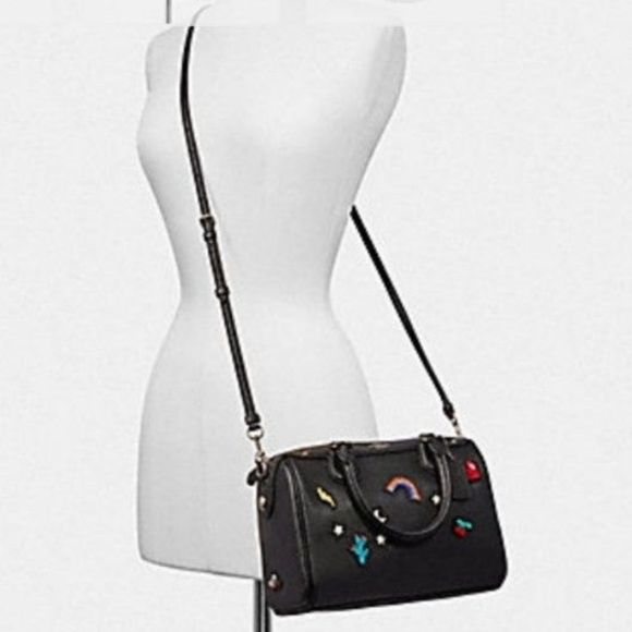 Rare Coach Limited edition embroidery satchel crossbody handbag butterfl… - Picture 11 of 11